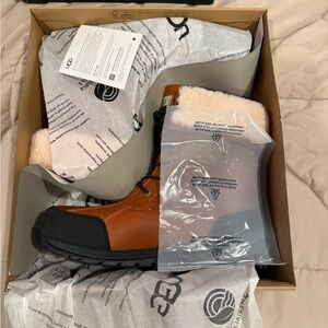 UGG Brown and Black Insulated Rain & Snow Boots